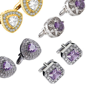 Crystal Stone Cufflinks