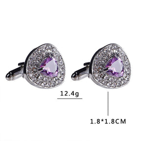 Crystal Stone Cufflinks