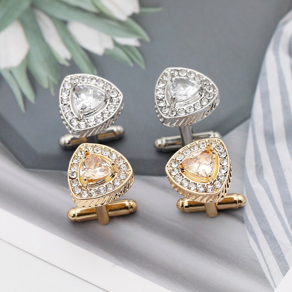 Crystal Stone Cufflinks