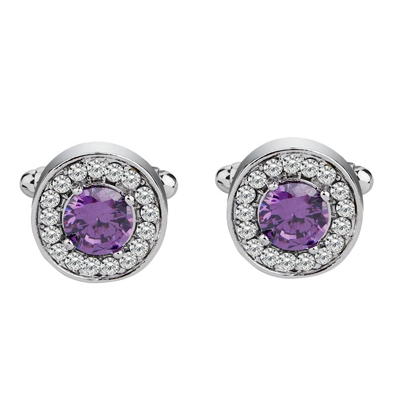 Crystal Stone Cufflinks