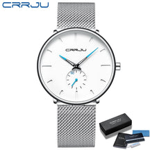 Men's Casual Slim Black Mesh Watch