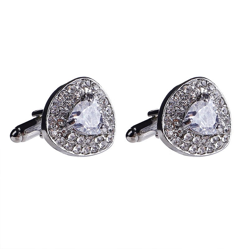 Crystal Stone Cufflinks