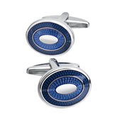 Savoyshi New Blue Enamel Cufflinks