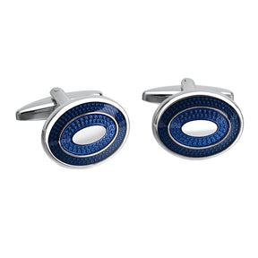 Savoyshi New Blue Enamel Cufflinks