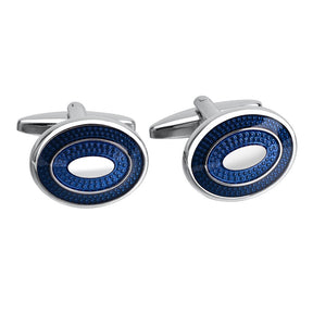 Savoyshi New Blue Enamel Cufflinks